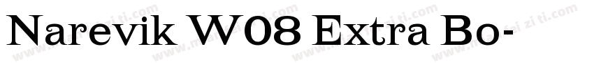 Narevik W08 Extra Bo字体转换